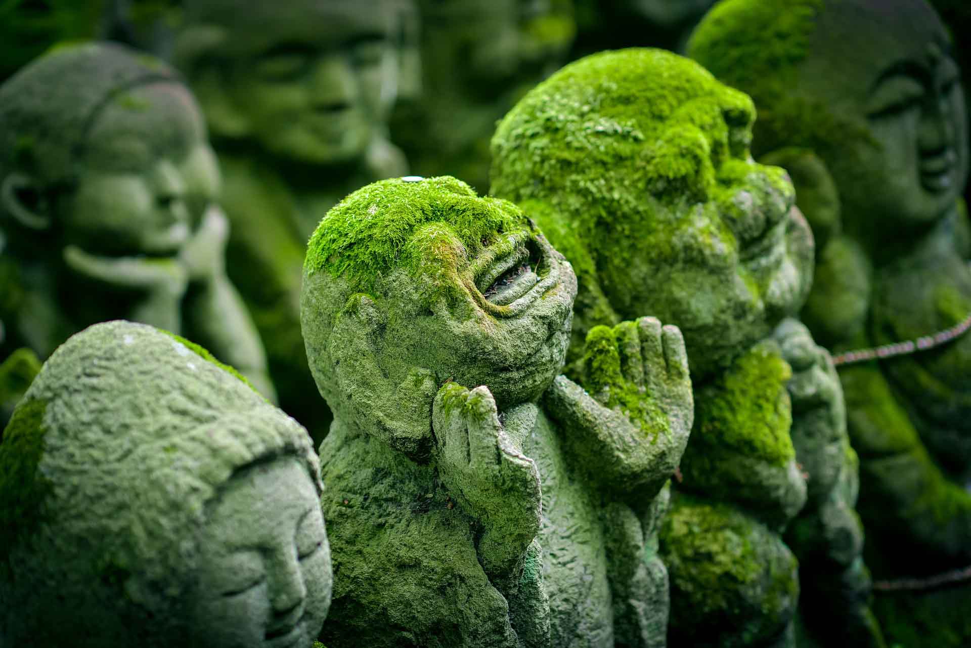 Statues from a shrine in Kyoto